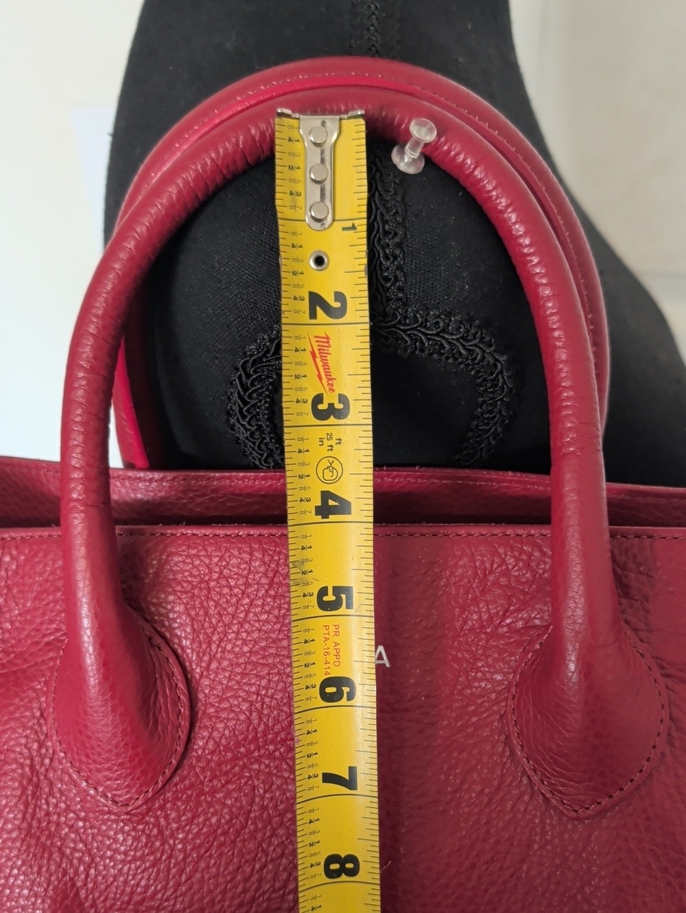 Mark & Graham Slouch Shoulder Bag Handbag - Red - Picture 3 of 16